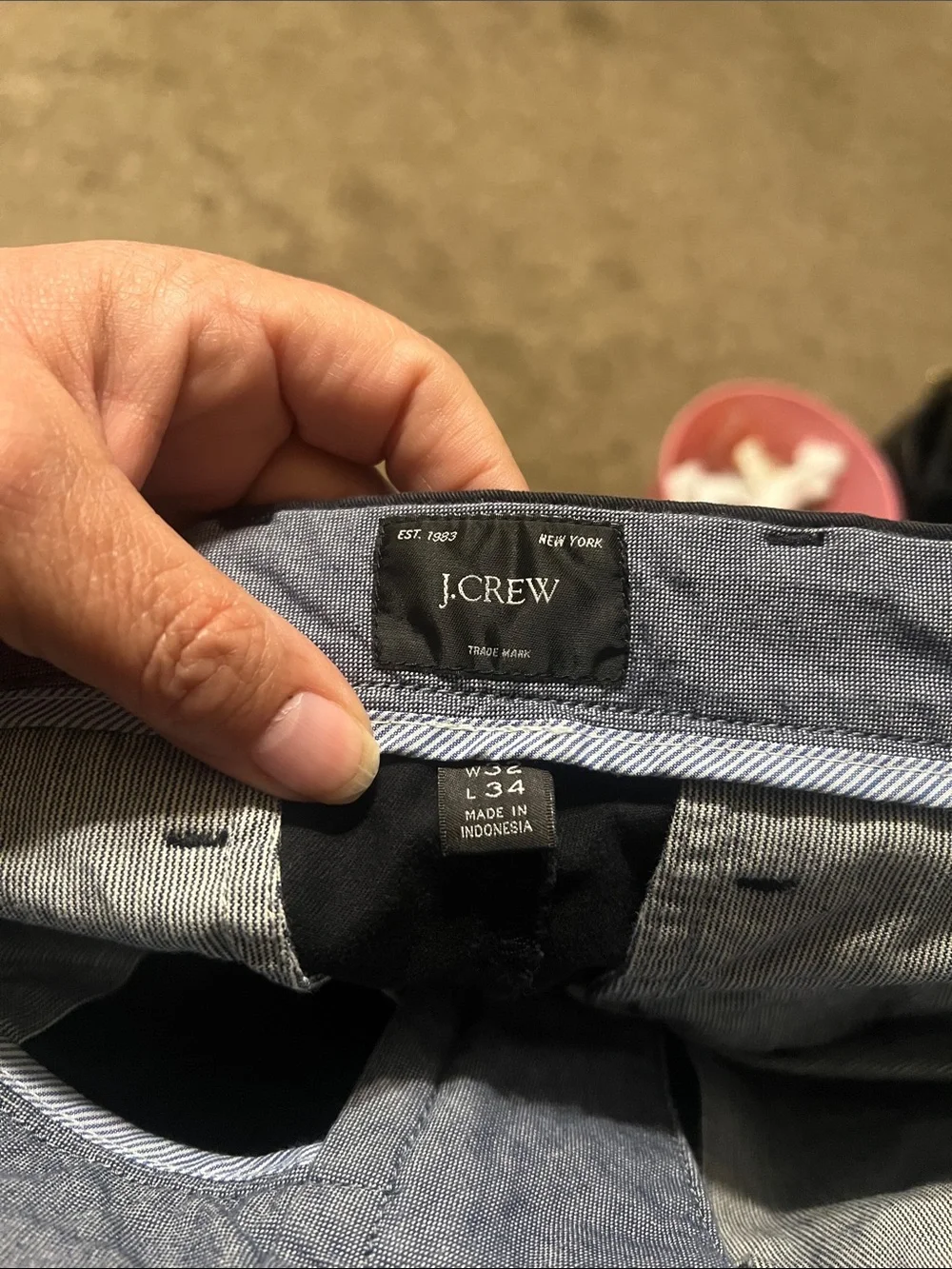 J. Crew black chinos. Flat front